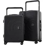 2-Piece Travelers Club Wide Trolley Set, Black