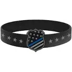 Thin Blue Line American Flag Shield Bracelet