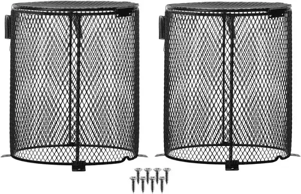 Simple Deluxe 2-Pack Reptile Heater Guard Heat Protector Anti-Scald Cover Mesh Cage, Heating Lamp Lampshade Ceramic Light Bulb Enclosure, for Terrarium Chameleon Lizards Snakes Heat Guard 5.5''