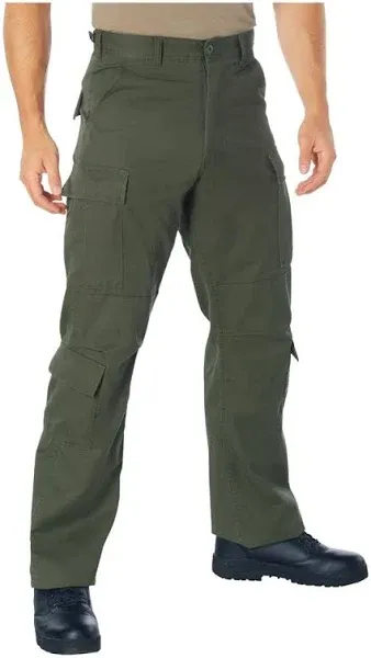 Rothco Vintage Camo Paratrooper Fatigue Pants 8 Pocket Thick Cargo BDU Trousers