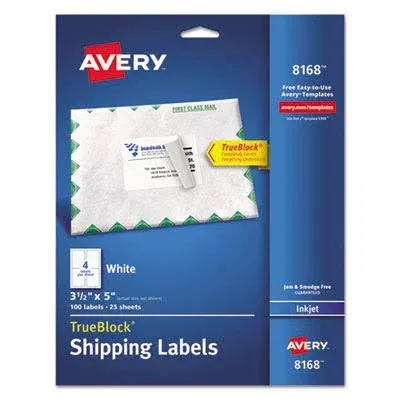 Avery TrueBlock Shipping Labels 8168