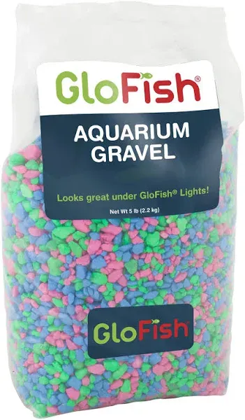 GloFish Aquarium Gravel Pink/Green/Blue