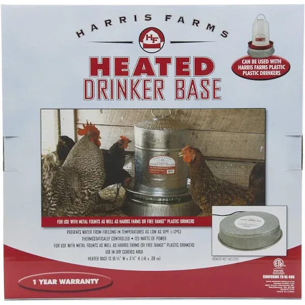 Harris Farms Heated Drinker Base