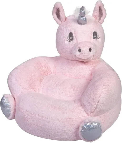 New Trend Lab Pink Unicorn Toddler Chair Plush Character Kids Chair