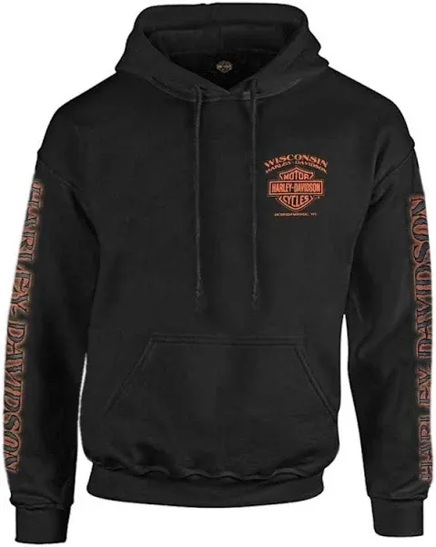 Harley-Davidson Men's Eagle Piston Long Sleeve Pullover Hoodie