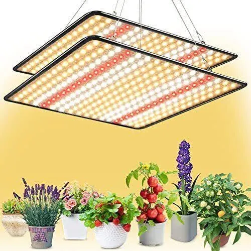 Grow Light, (2-Pack) 200W LED Grow Lights for Indoor Plants Full Spectrum Pla...