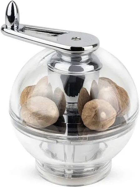 Peugeot 19501 Tidore 4.25 Inch Nutmeg Grinder, Clear Acrylic