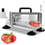 VEVOR Commercial Tomato Slicer 1/4 in. Tomato Cutter Slicer Stainless Steel Heavy Duty Tomato Slicer Machine