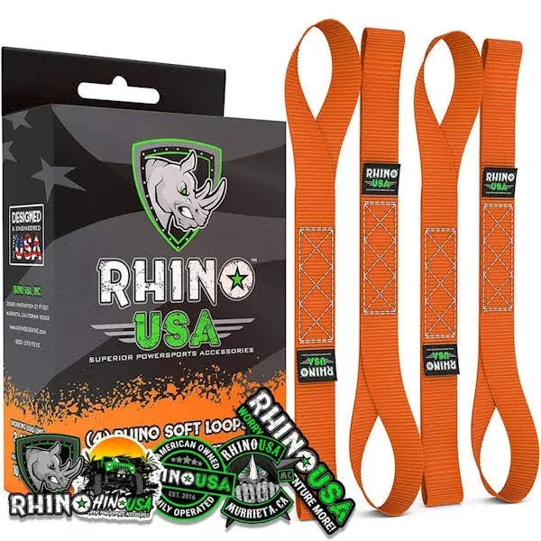 Rhino USA Soft Loop Motorcycle Tie-Down Straps