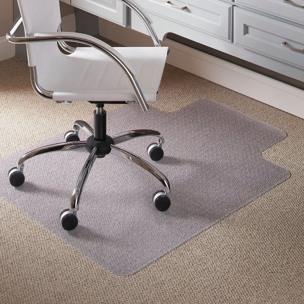 Es Robbins 45 x 53 Lip Chair Mat Task Series AnchorBar for Carpet up to 1/4&#034;