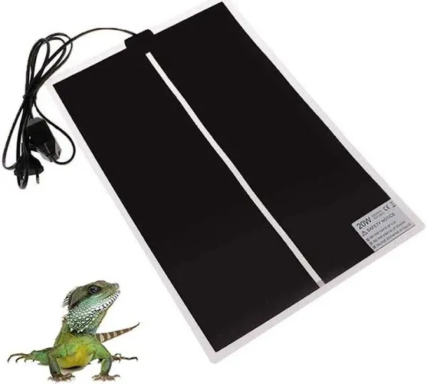 NEKOSUKI Reptile Heating Mat 20W 16.5x11 inch Waterproof Reptile Heat Pad Under Tank Terrarium with Temperature Control