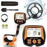 SUNPOW Metal Detector for Adults, Professional Waterproof High Accuracy Metal Detector, 10'' Detection Depth, Pinpoint & Disc & Notch & All Metal &