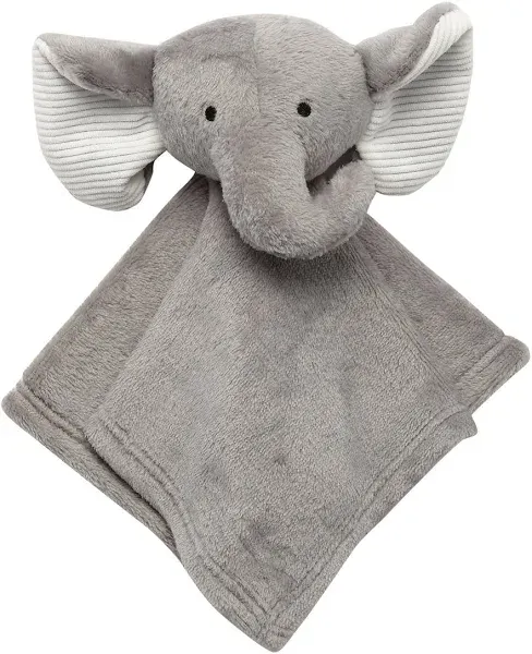 Lambs &amp; Ivy Gray Elephant Soft Baby/Child/Tod<wbr/>dler Plush Lovey Security Blanket