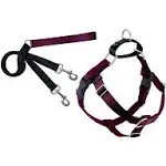 2 Hounds Design Freedom No Pull Dog Harness Leash Burgundy 1-in Medium