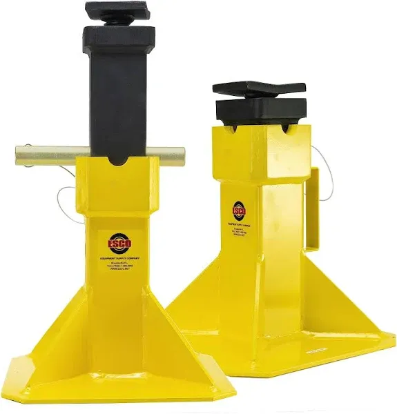 Esco 10456 22 ton jack stand (pair) with adjustable post