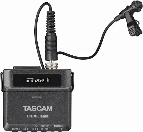 Tascam DR-10L Pro 32-bit Float Field Recorder with Lavalier Microphone