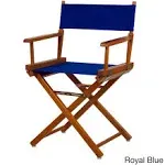 Casual Home 18" Director's Chair Honey Oak Frame-Royal Blue Canvas