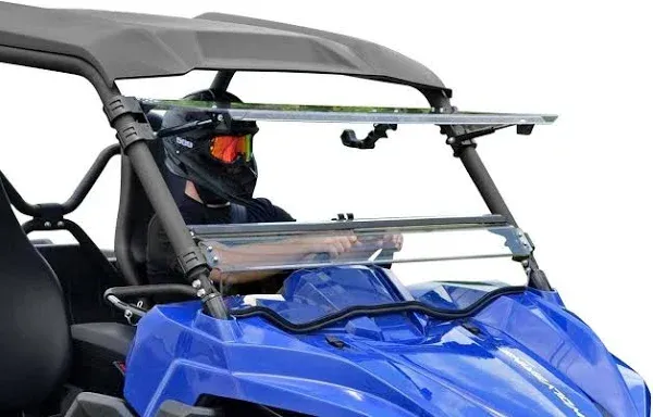 SuperATV Yamaha Wolverine Scratch Resistant Flip Windshield