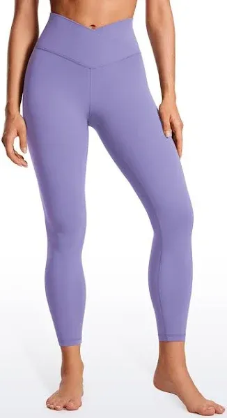 CRZ Yoga Womens Butterluxe Cross Waist Workout Leggings 25