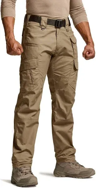 CQR Men&#039;s Tactical Pants, Water 36W x 34L, Ripstop Mag Pocket Rescue Orange 