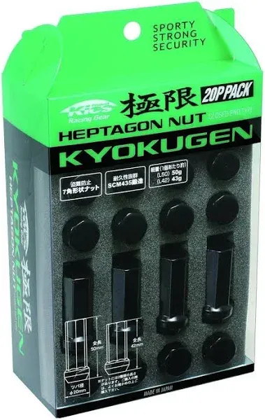 Project Kics Kyokugen Lug Nut Set of 20