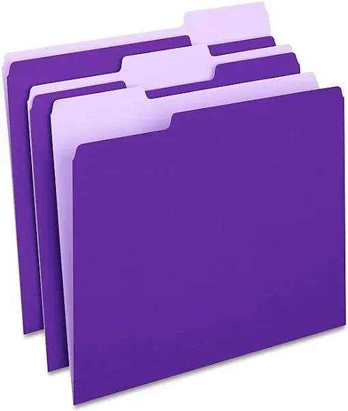 Staples Colored Top-Tab File Folders