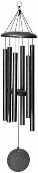 Wind River Corinthian Bells 36-inch Windchime Silver Vein with 6 Heavy Tubes