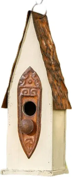 Glitzhome GH90103 Hanging Distressed Wooden Bird House