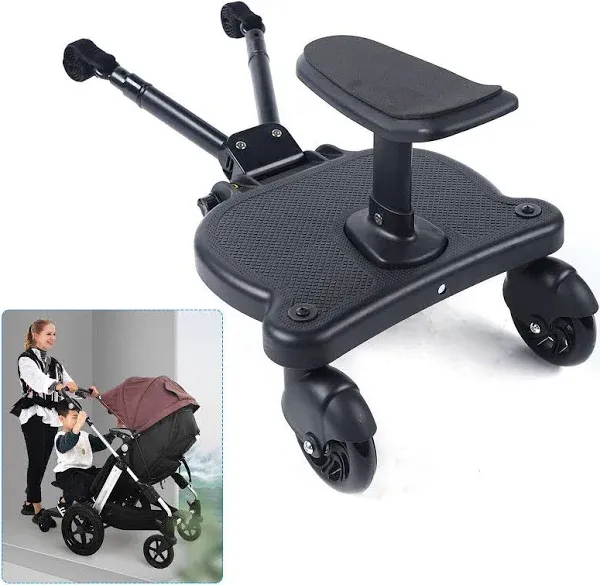 ZNTS New-Universal Stroller Board with Detachable Seat, 2in1 Sit and Stand Stroller Glider Board for Most 33117985