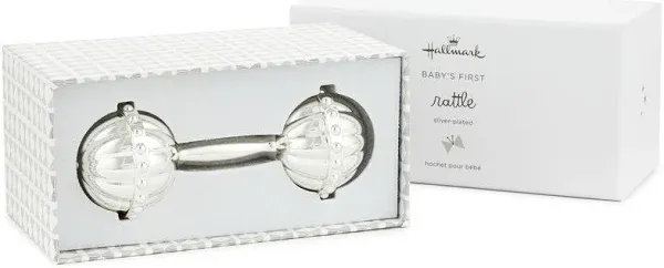 Hallmark Baby's First Rattle (Silver Plated)