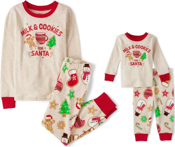 The Children's Place Baby and Kids' Christmas Cookie Snug Fit Cotton Pajama Set