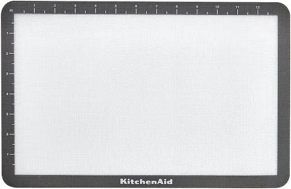 KitchenAid Silicone Baking Mat, 9x14-Inch, Gray