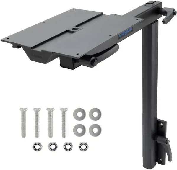 RecPro The Original Lagun Standard RV Leg Table System with Standard Bracket | 30" x 40" | Right Hand | 360 Degree Swivel | Rotating Handles | Product of Sweden (Black)