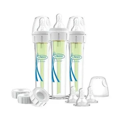 Dr. Brown's Accufeed Anti-Colic Baby Bottle with Preemie Nipple 60cc 3pk