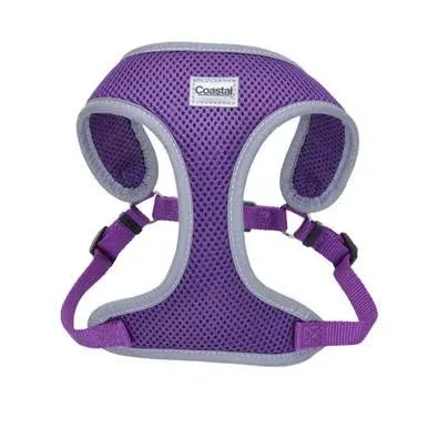 Comfort Soft Reflective Wrap Adjustable Dog Harness, Purple