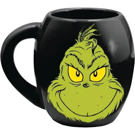 Dr. Seuss Grinch Resting Grinch Face Heat Reactive Changing Coffee Mug Cup