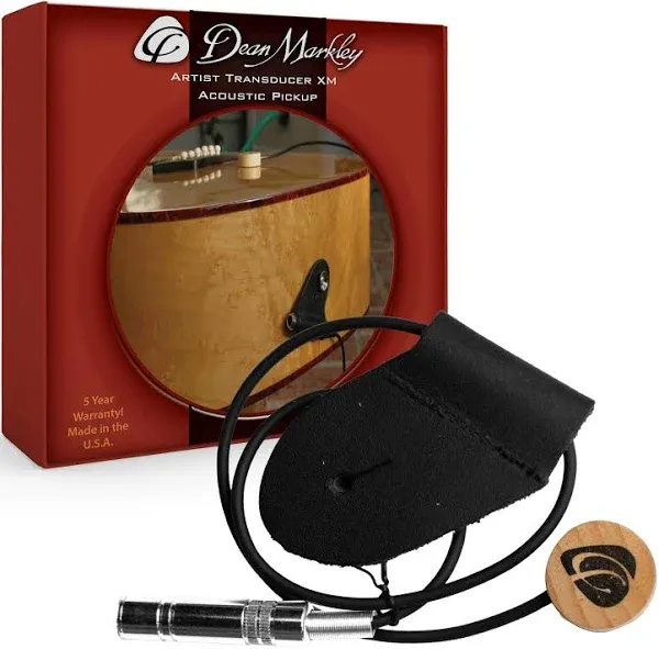 Dean Markley DM3001 Artist Acoustic Pickup Transducer XM, Maple Wood Transducer Acoustic Guitar Pickup with Great Reliability for Studio Recording