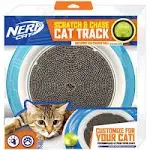 Nerf Cat 15" ABS Cyclone Track Ring Scratcher and LED Ball Cat Toy