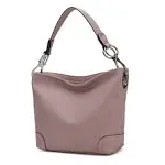 MKF Collection Emily Soft Vegan Leather Hobo Handbag by Mia K. - Mauve