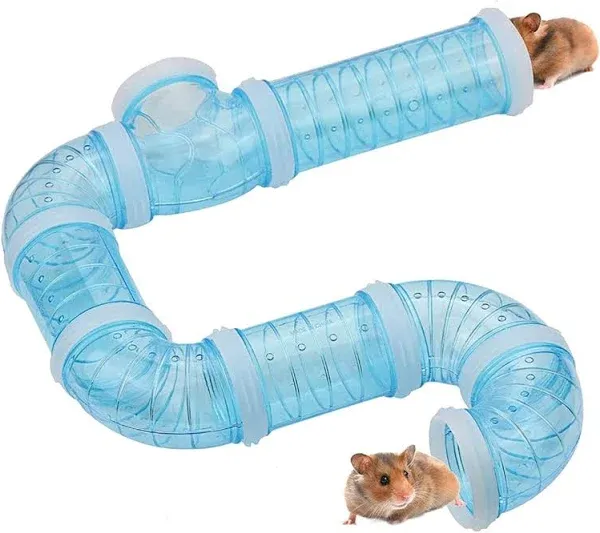 Hamster Tunnel Tube Toy Pet DIY Assorted Toy Playground Tunnel Excercise Toy for Mouse Hamster and Other Small Animals