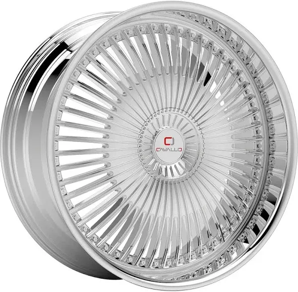 Cavallo CLV-41 Wheel 22x9.5 5x115|5x139.7 15mm Chrome