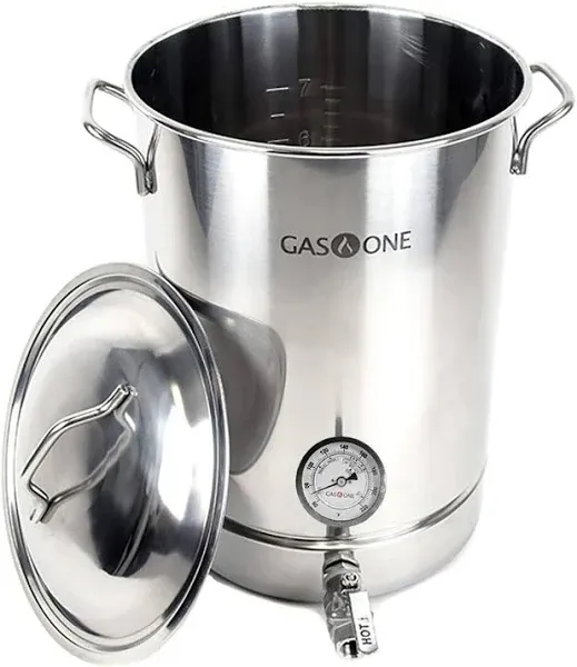 Gas One Stainless Steel Brew Kettle Stockpot 4 PC Set