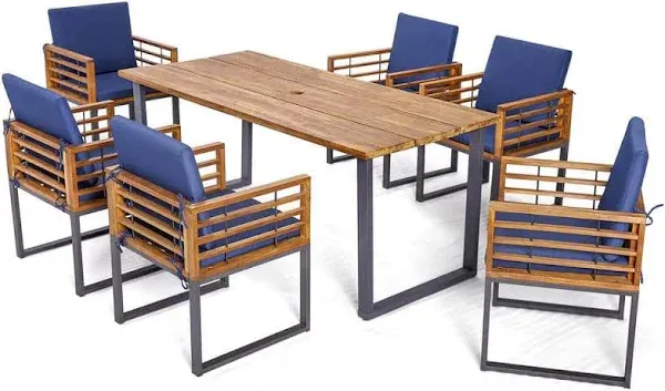 Costway 7 Pieces Patio Dining Set