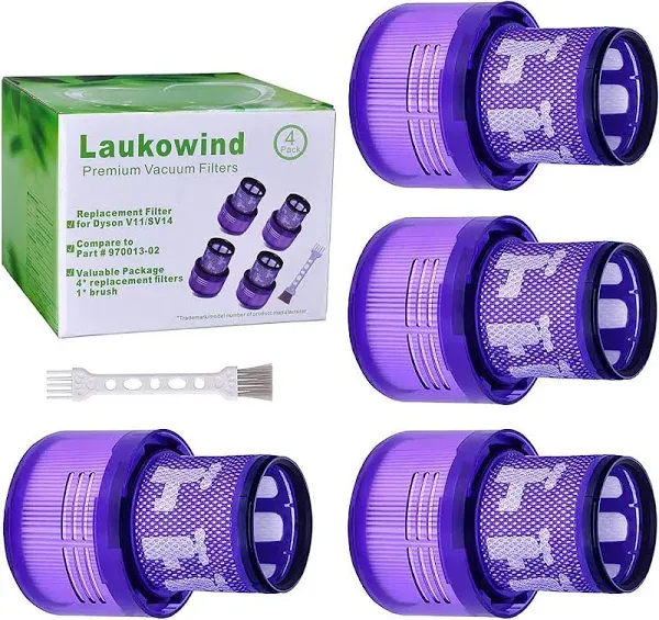 Laukowind V11 Torque Drive Cordless Vacuum Cleaner Replacement Filters Parts