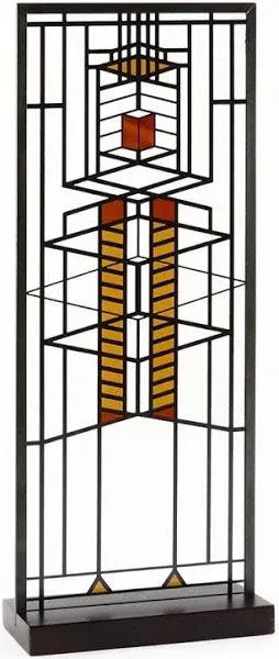 YTC Frank Lloyd Wright Robie Window Stained Glass - 14" x 5.75"