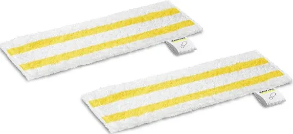 Kärcher Steam Cleaner Floor Pads, Microfiber - Designed for Karcher SC3 Steam Cleaner Floor Nozzle - for Power Steamers - 2 Pack