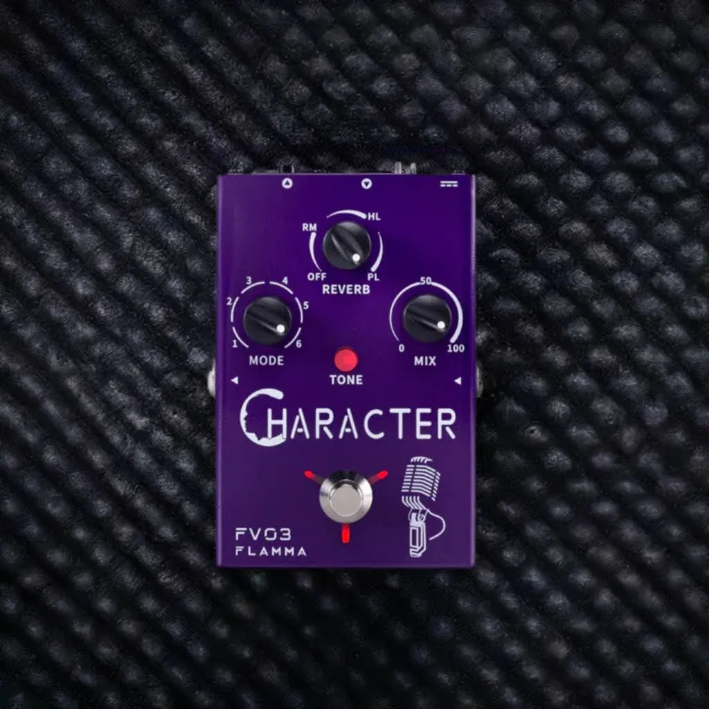  FV03 Vocal Effects Pedal with Delay Reverb Effects for Character Purple