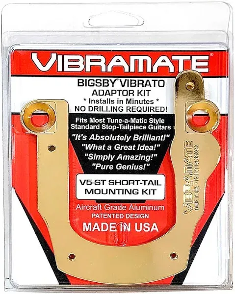 Vibramate Short-Tail V5 Mounting Kit, Gold