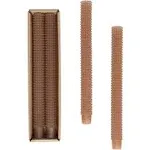 Unscented Hobnail Taper Candles, Cappuccino