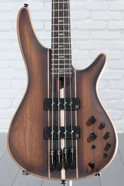 Ibanez Premium SR1350B 4-String Electric Bass (Dual Mocha Burst Flat)